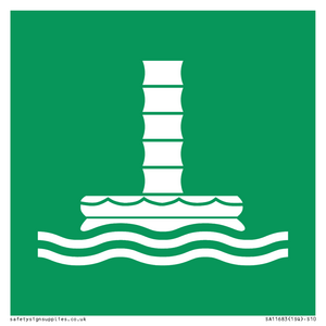 E055 safe condition marine evacuation chute